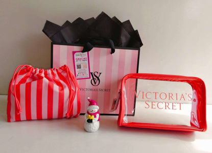 Imagen de Victoria's Secret Cosmetiquera Trasparente Naranja.